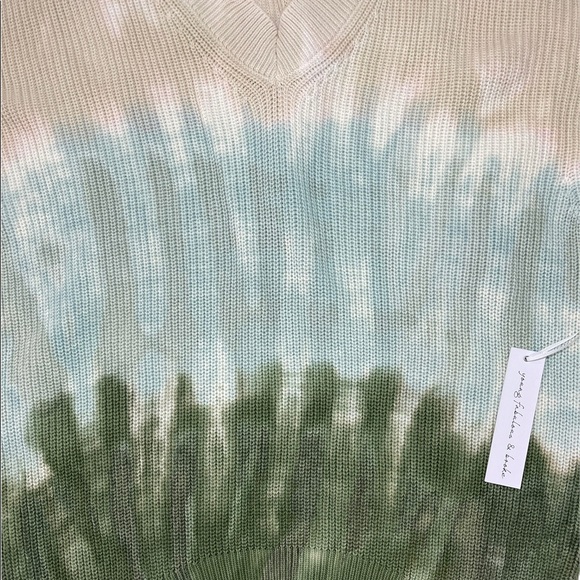 Young Fabulous & Broke Sweater Tie Dye Oversized Cotton Knit Tunic Medium NEW - Picture 13 of 16